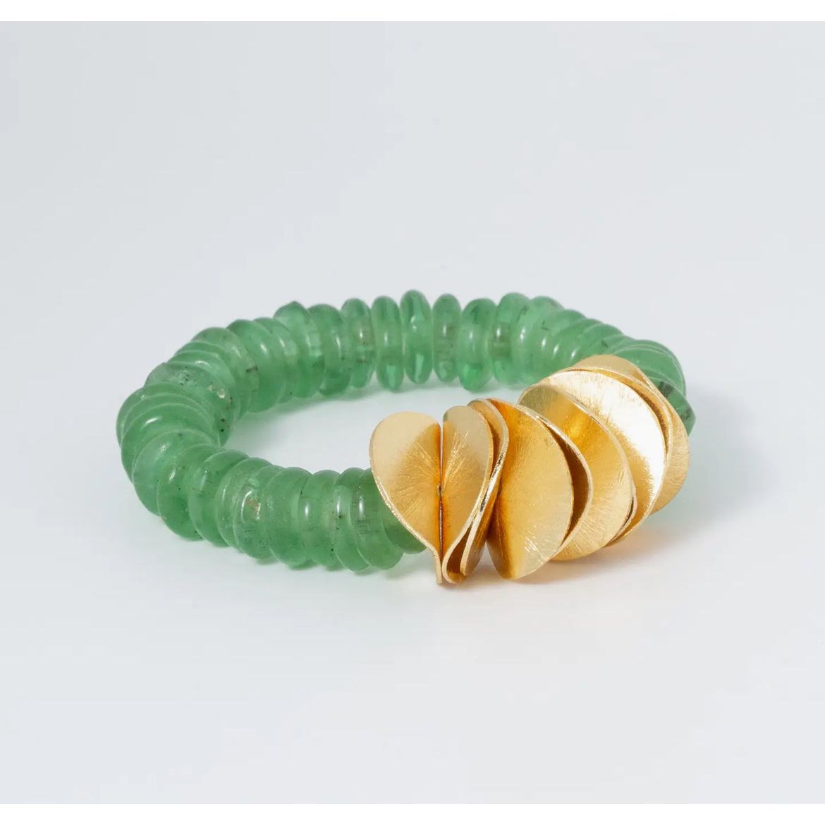 Green Seascape Disc Bracelet