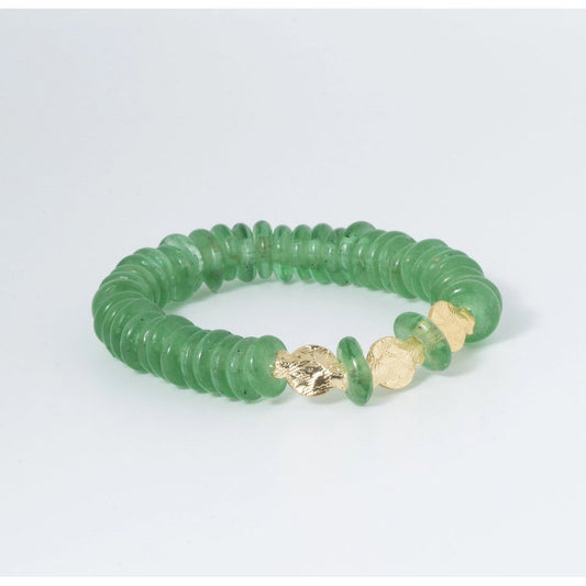 Green Seascape Nugget Bracelet