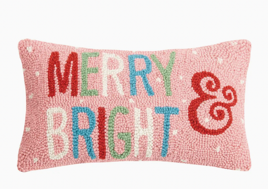 Merry & Bright Hook Pillow