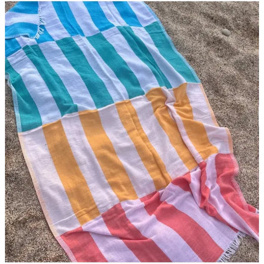 Vacation Beach Stripes Turkish Towel