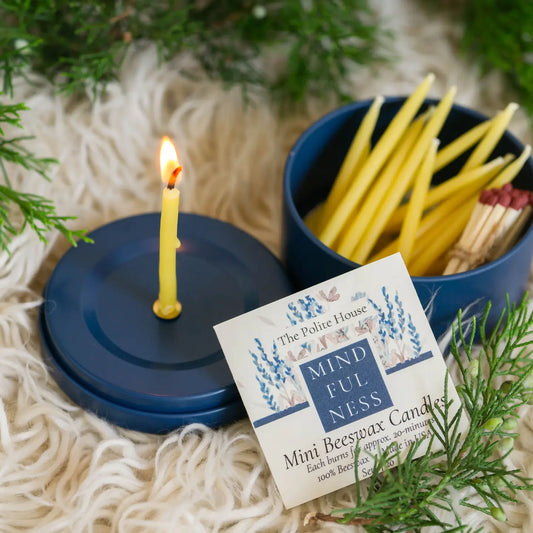 Mini Beeswax Candle: Mindfulness 20 Minute Candle