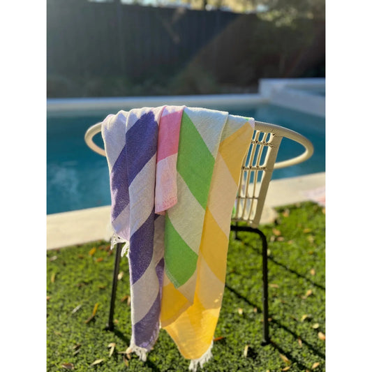 Vacation Mountain Stripes Turkish Towel